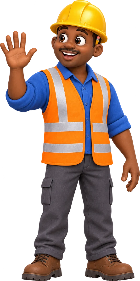 Engineer Bayo, waving